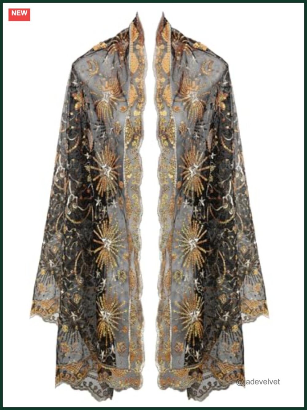 Sequin Embroidered Shawl Wrap for Women Evening Party Formal Event